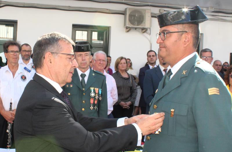 El subdelegado del Gobierno en Toledo elogia el sentido del deber y la lealtad institucional de la Guardia Civil en los actos de la patrona en Talavera