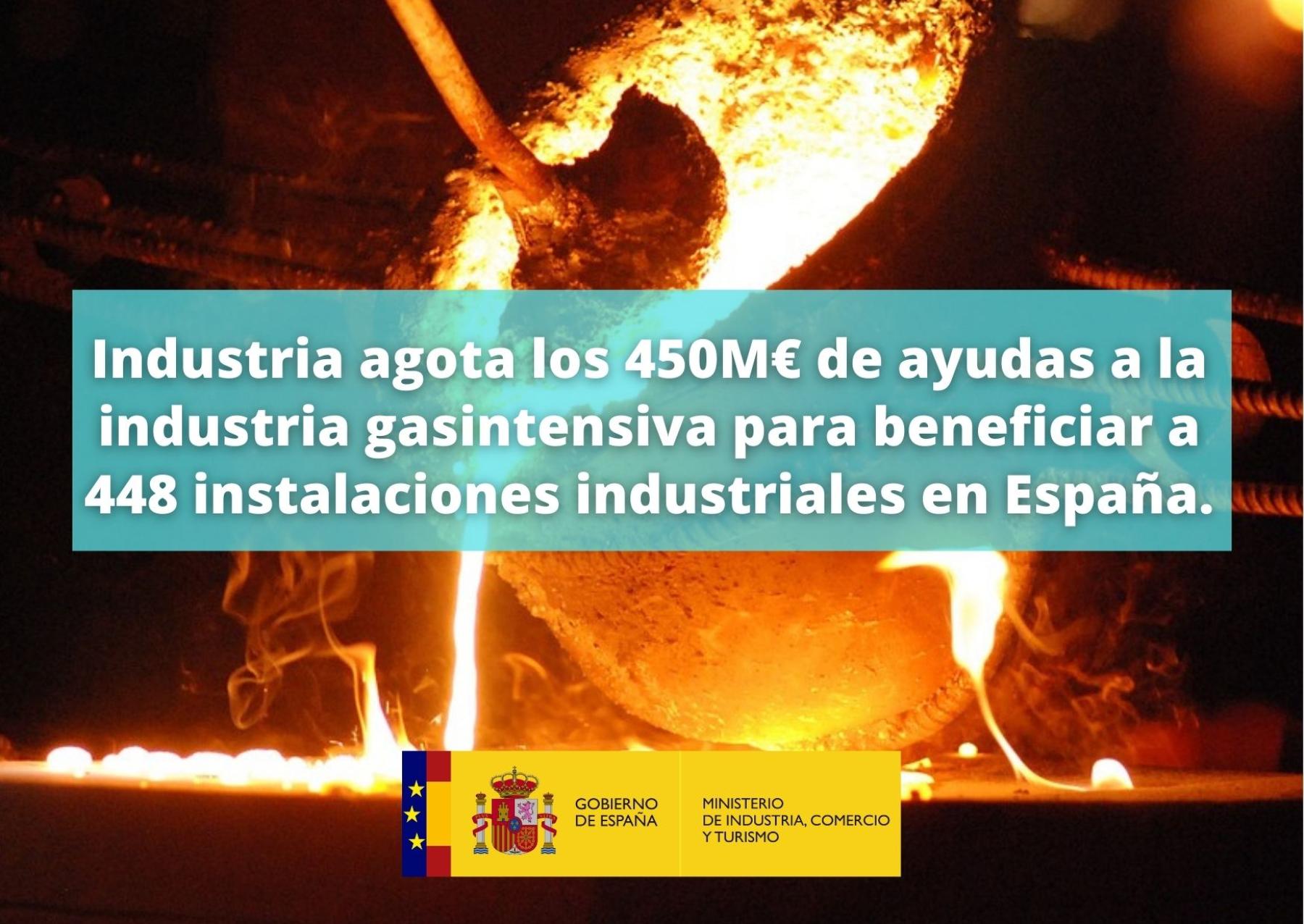 El Gobierno destina más de 9,6 M€ en ayudas a la industria gasintensiva de Castilla-La Mancha para beneficiar a 25 instalaciones industriales