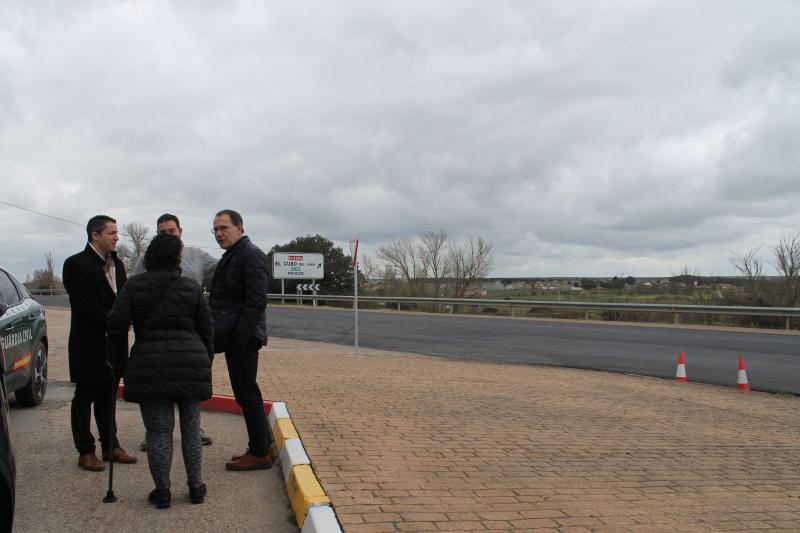 Ángel Blanco constata en El Cubo del Vino  el compromiso del Ministerio de  Transportes con la mejora de la Red de  Carreteras del Estado en Zamora