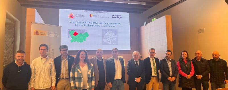 Emilio González celebra que el Plan Unico de Banda Ancha lleva la digitalización a más de 7.000 vecinos y vecinas de Ourense y su comarca