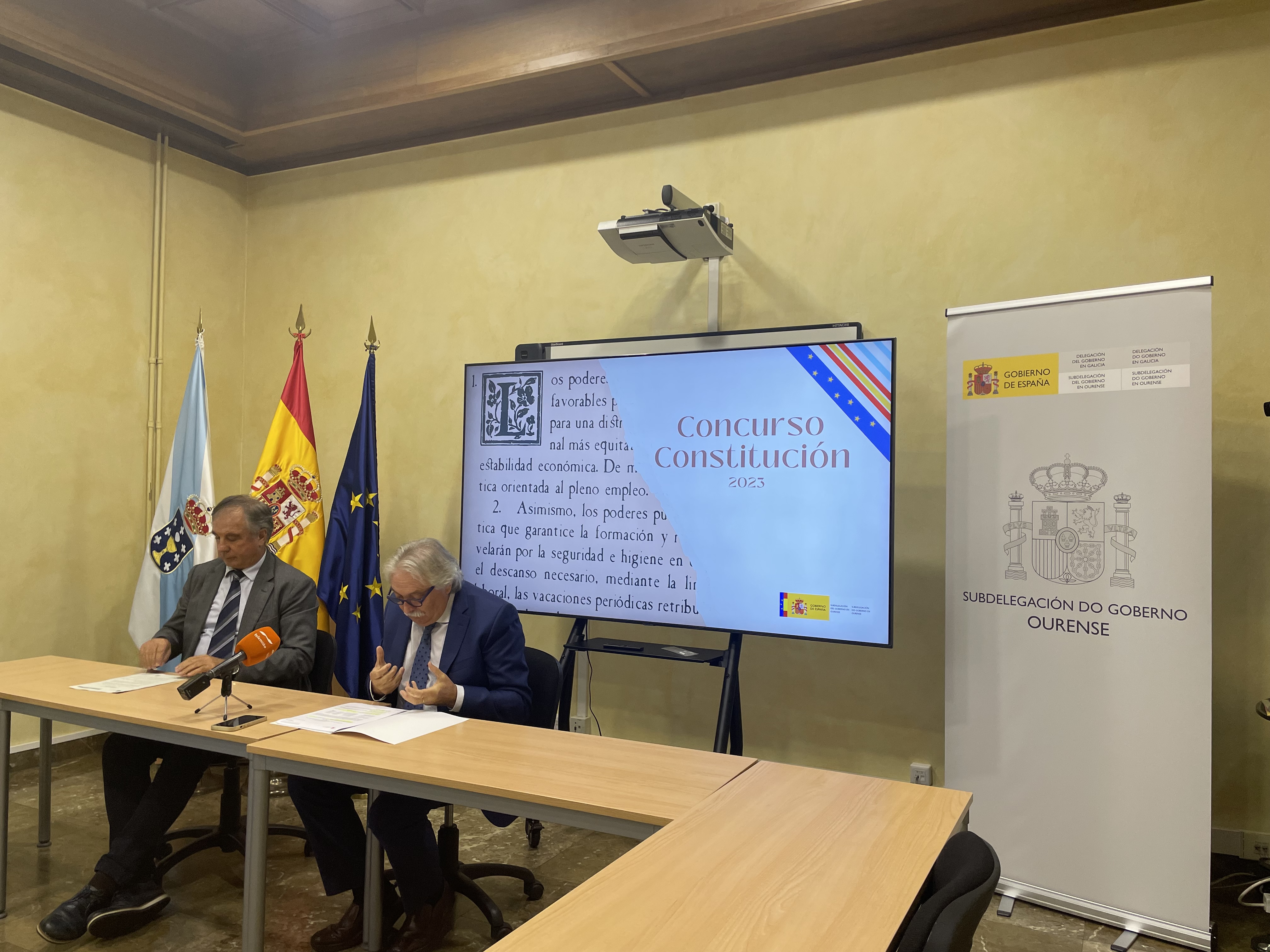 Emilio González anima a todos los centros escolares de la provincia a participar en la edición más novedosa del Concurso de la Constitución Española