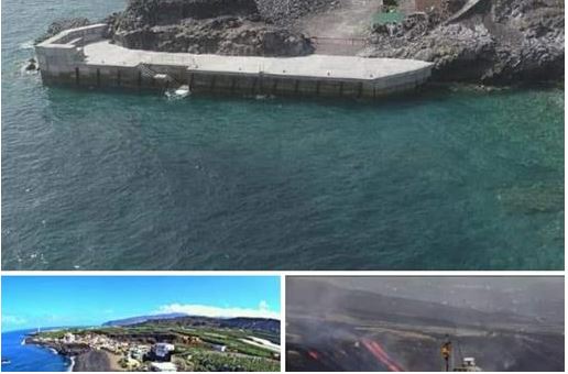 24/07/2023. Embarcadero de la isla de La Palma, antes y después