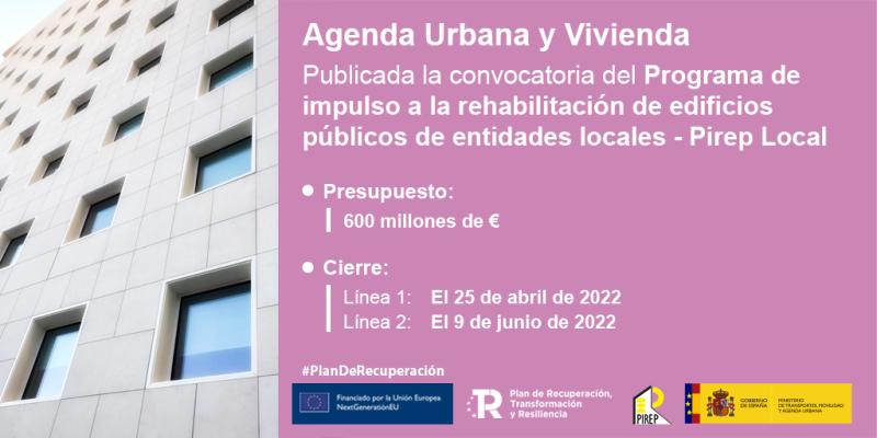 Fernández anima a los municipios a mejorar sus servicios y reactivar la economía local con la nueva convocatoria de 600 M€ para la renovación de edificios públicos