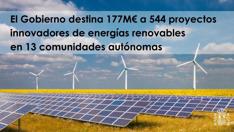 El MITECO destina siete millones de euros a impulsar 22 proyectos de energías renovables innovadoras en Aragón