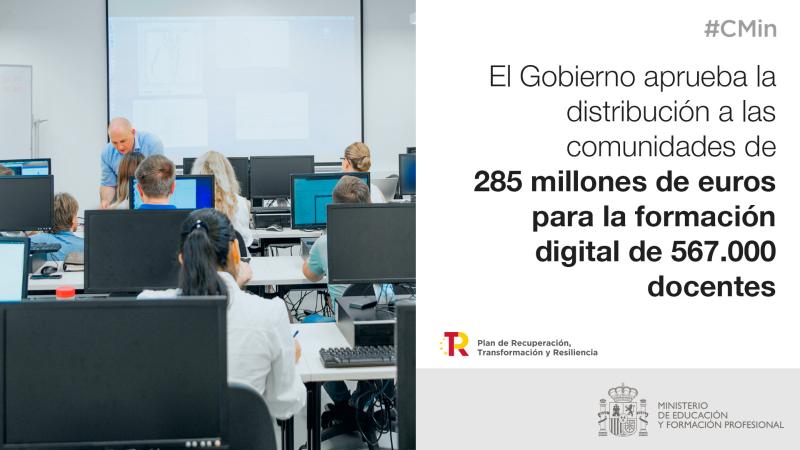 El Gobierno destina más de 9,4 millones de euros a Aragón para la formación digital del profesorado y el apoyo al alumnado con necesidades
