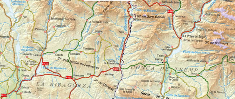 Mitma inicia la redacción del proyecto de conversión de la N-230 entre Benabarre y Sopeira a una “carretera 2+1”