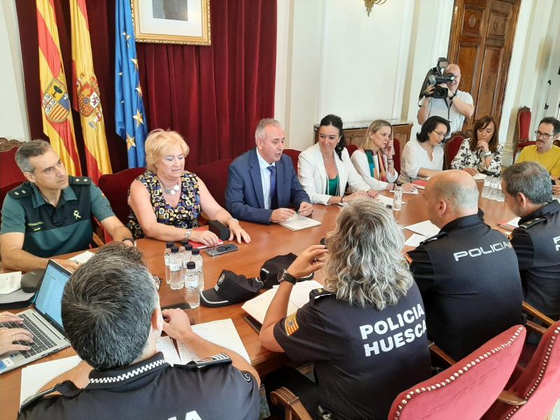 La Junta Local de Seguridad de Huesca establece el dispositivo para las fiestas de San Lorenzo 