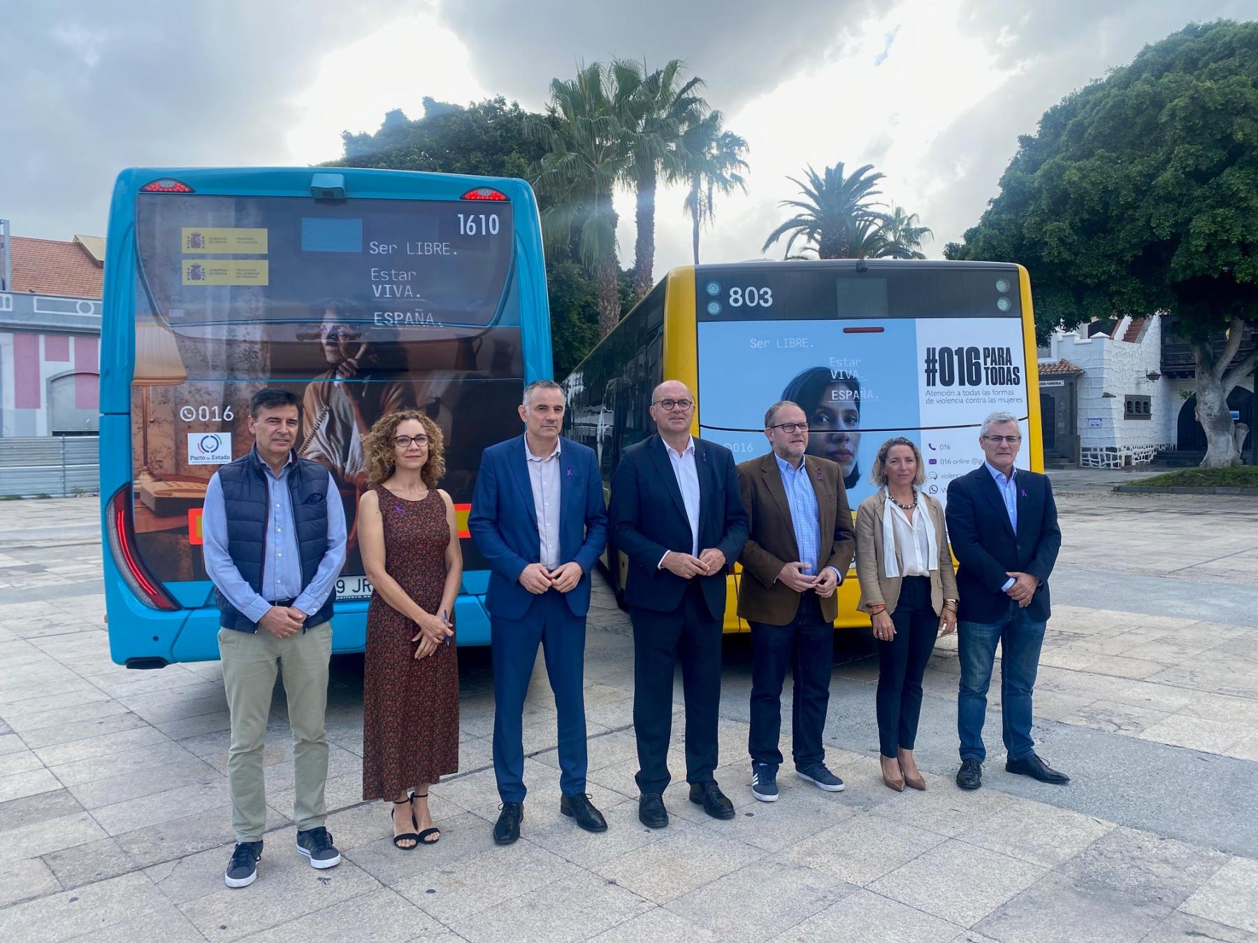 La Delegación del Gobierno en Canarias pone en marcha una campaña de sensibilización contra la violencia de género en el transporte público de Gran Canaria