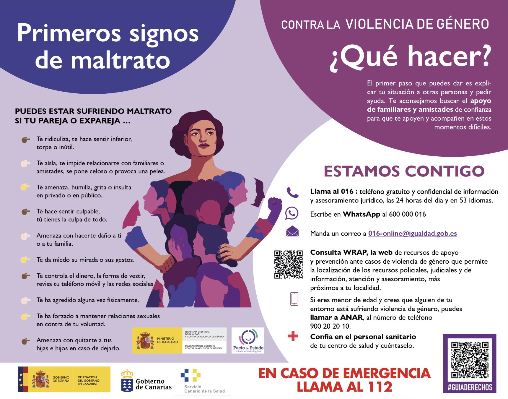 La Delegación del Gobierno distribuye carteles contra la violencia de género en los Colegios de Farmacéuticos de Canarias y el Servicio Canario de Salud