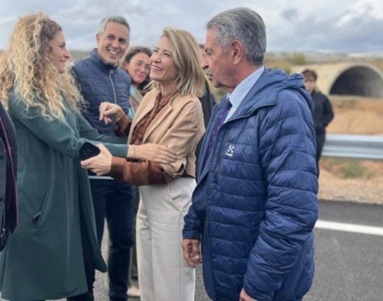 Raquel Sánchez preside la inauguración del nuevo enlace de la autovía A-67 para mejorar la conectividad entre Cantabria y Castilla y León