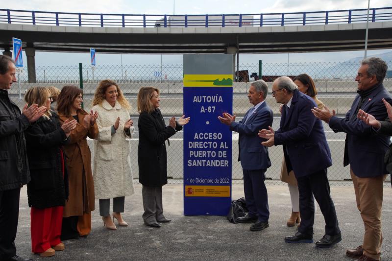 Raquel Sánchez anuncia la licitación de las obras del tercer carril de la A-67 a Polanco y del nuevo tramo de la A-73 entre Montorio y Quintanaortuño