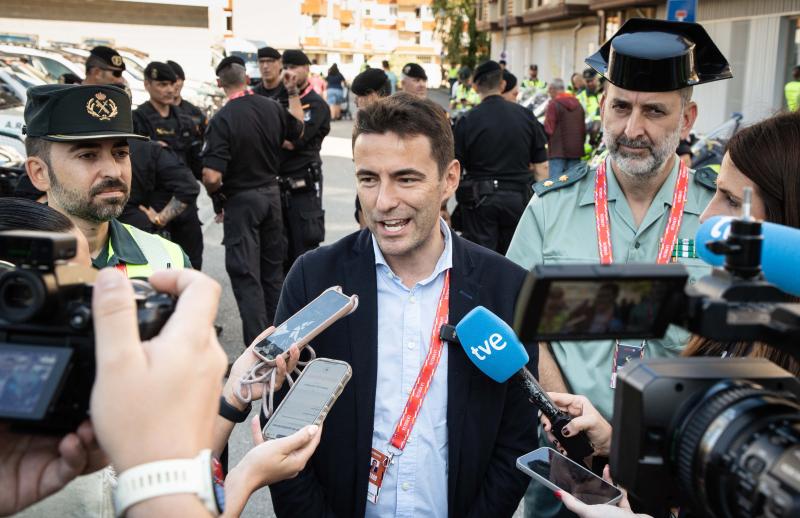 Casares supervisa el dispositivo de seguridad de La Vuelta a su paso por Cantabria, con más de 400 agentes de Policía y Guardia Civil