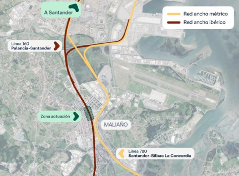 Casares ensalza el compromiso del Gobierno de España con el cubrimiento de las vías del tren en Camargo