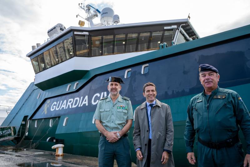 Casares destaca el incremento de las capacidades de la Guardia Civil con el nuevo buque oceánico ‘Duque de Ahumada’