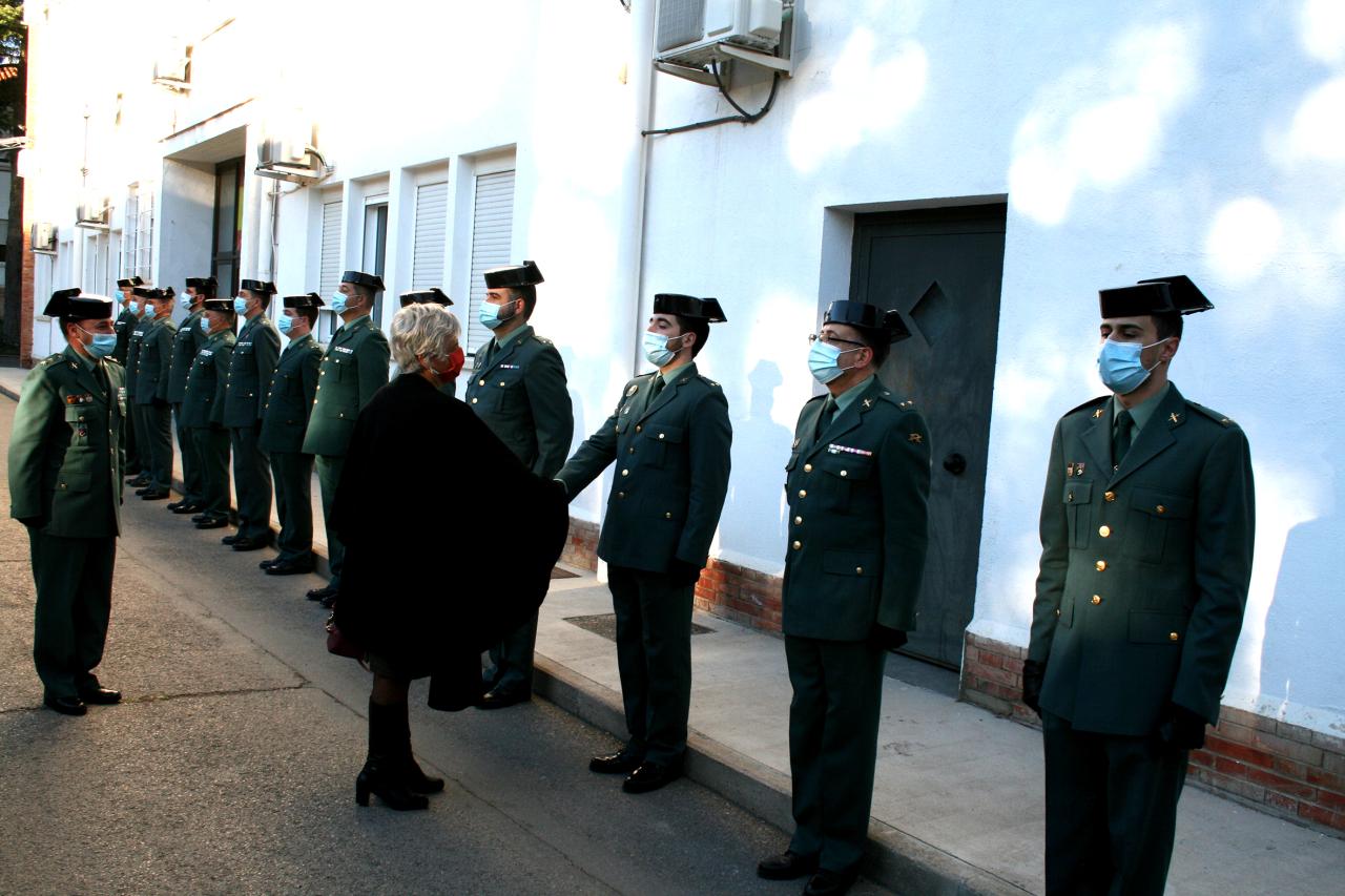 La subdelegada del Gobierno de España en la provincia de Cuenca visita la Comandancia de la Guardia Civil