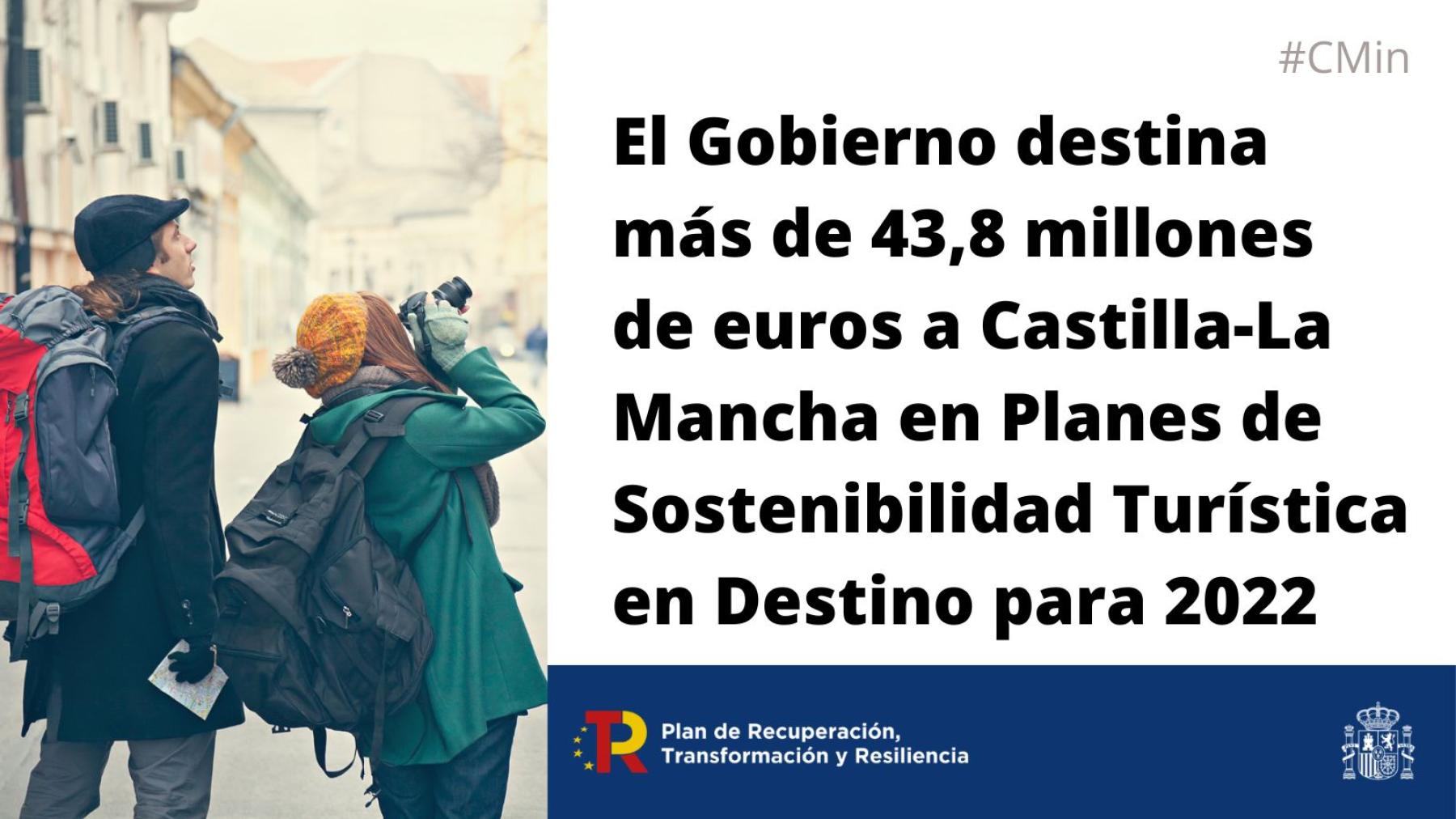 El Gobierno destina más de 43,8 millones de euros a Castilla-La Mancha en Planes de Sostenibilidad Turística en Destino para 2022