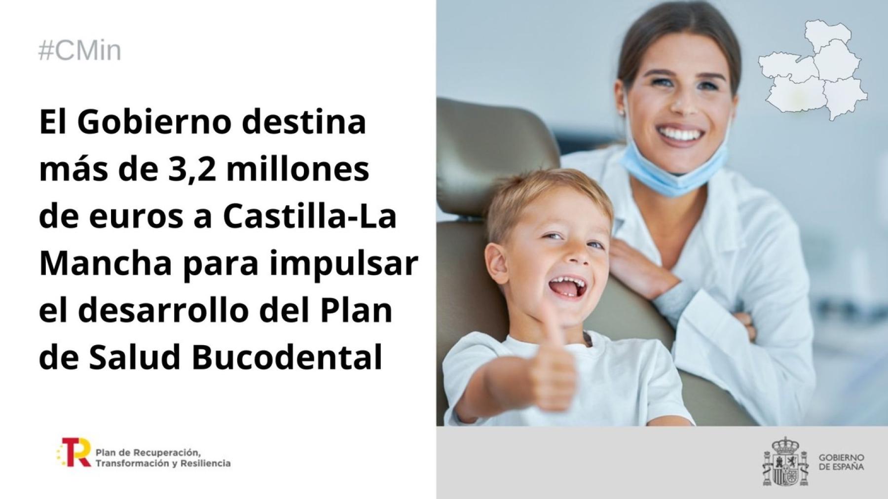 El Gobierno destina más de 3,2 millones de euros a Castilla-La Mancha para impulsar el desarrollo del Plan de Salud Bucodental