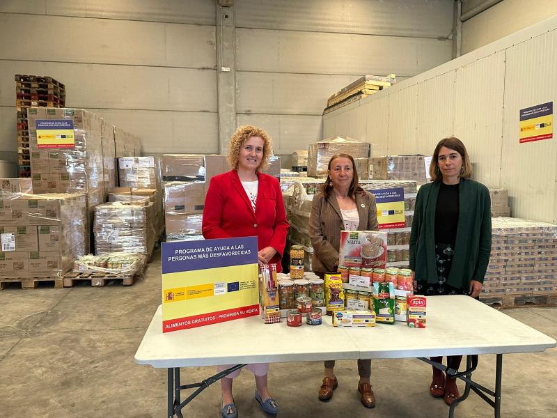 La primera fase del Plan 2023 de Ayuda a las personas más necesitadas reparte en la provincia de Segovia más de 41.500 kilos de alimentos