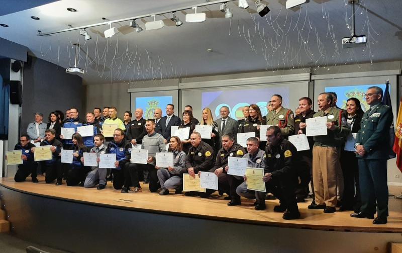 Reconocimiento para 30 profesionales de Burgos durante la celebración del Día de la Seguridad Privada