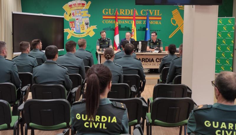 La Comandancia de la Guardia Civil de Zamora  recibe a 11 Guardias Civiles alumnos/as en su  periodo de prácticas