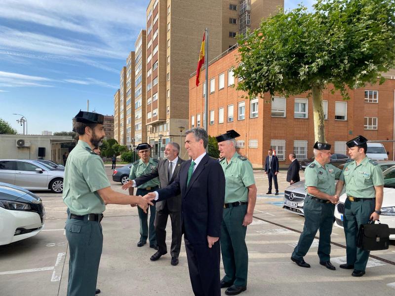 El director general, Leonardo Marcos, visita la Comandancia de Burgos