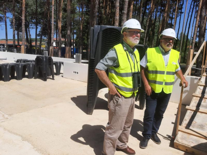 El presidente de Tragsa visita las obras en la BRIF de Lubia