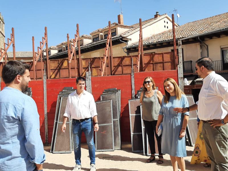 Virginia Barcones conoce el proyecto de Riaza por el que ha recibido una ayuda de casi un millón de euros del Plan España Puede