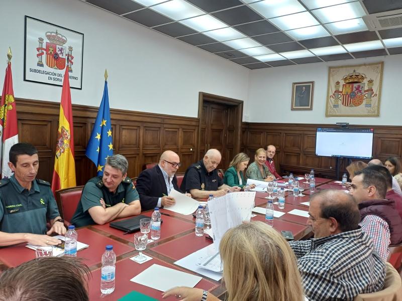 Reunión de Coordinación en materia de Seguridad Ciudadana para las etapas sorianas de la Vuelta Ciclistas a España 2023 