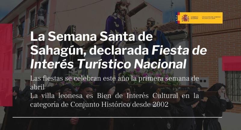 La Semana Santa de Sahagún, declarada Fiesta de Interés Turístico Nacional