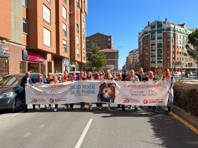 Virginia Barcones asiste en Miranda de Ebro al acto institucional con motivo del Día Mundial de la Salud Mental