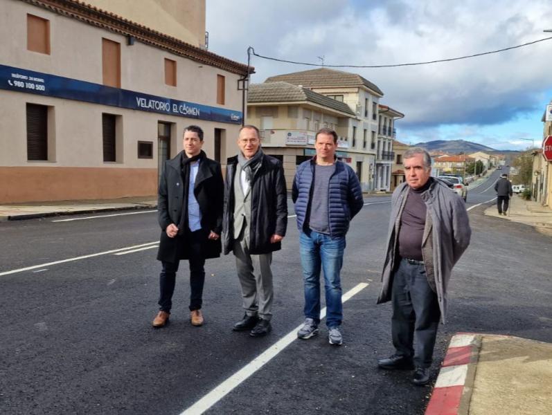 El subdelegado del Gobierno en Zamora visita las obras pertenecientes a la primera fase de rehabilitación de la N-631