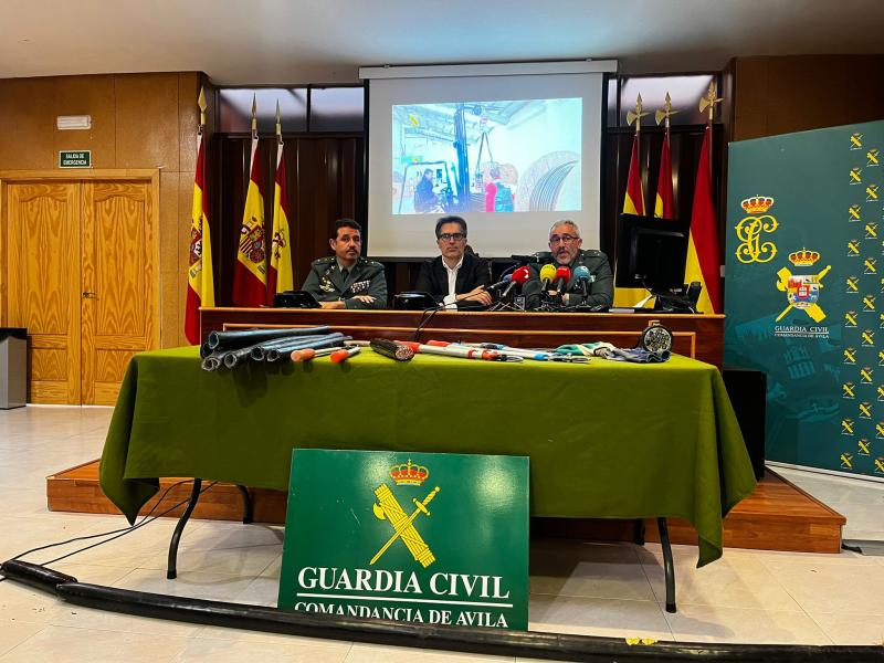 La Guardia Civil detiene a 36 personas por robar más de 34 kilómetros de cable en varias provincias