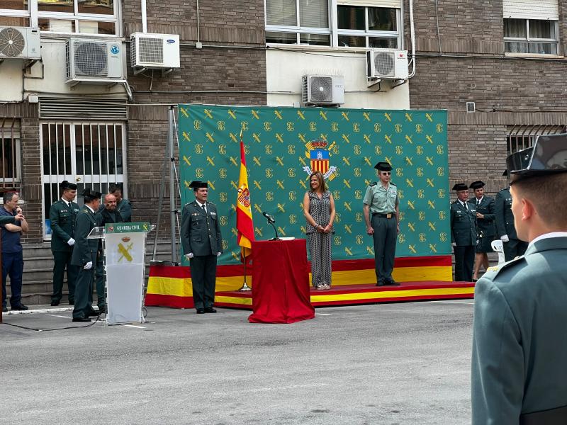 La delegada del Gobierno preside la toma de posesión del nuevo coronel jefe de la Comandancia de Castellón