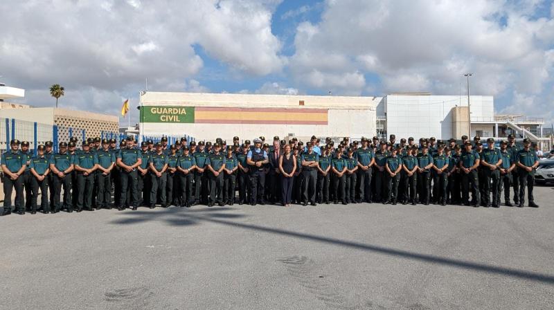 Presentación de los nuevos agentes de la Guardia Civil en prácticas para la provincia de Alicante