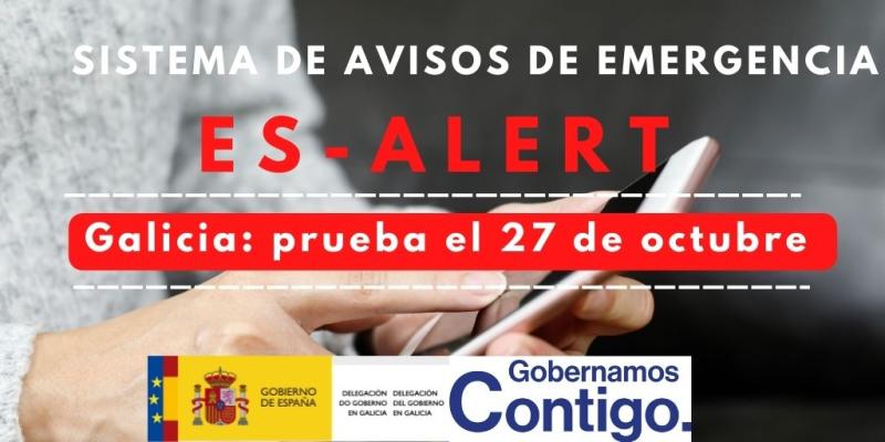 El Ministerio del Interior probará este jueves el sistema Es-Alert en los teléfonos móviles de Galicia 