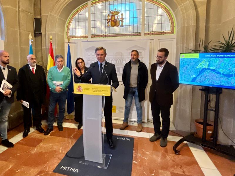José Miñones anuncia el desbloqueo del proyecto del Nudo de Bomberos y reivindica el apoyo histórico del Gobierno a la ciudad de Pontevedra 