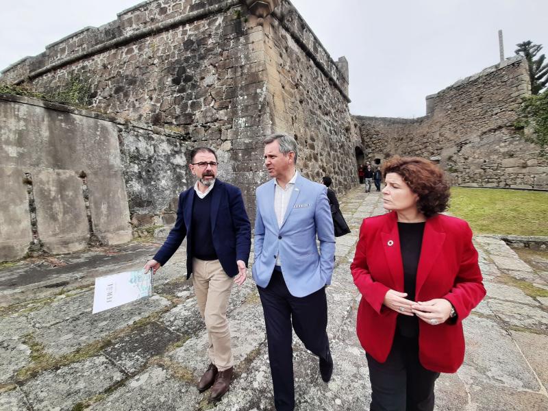 José Miñones refrenda el compromiso del Gobierno de Pedro Sánchez con Ferrol, que suma un millón de euros más para la recuperación integral del Castillo de San Felipe
