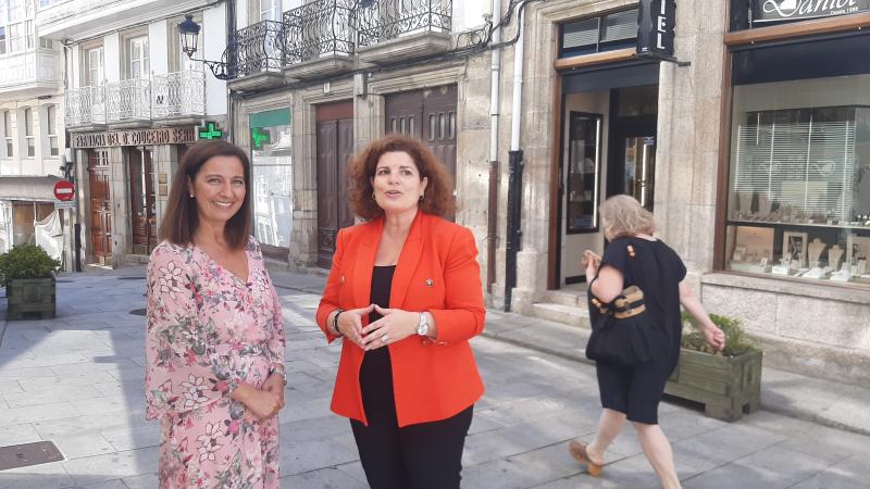 María Rivas destaca el compromiso del Gobierno con Betanzos para consolidar un comercio sostenible y cohesionado con una inversión de 1,4M€ 