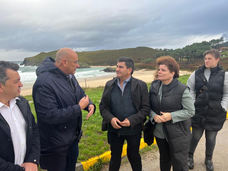 Pedro Blanco destaca el potencial del surf para desestacionalizar y potenciar el turismo en Valdoviño de la mano de los fondos del Plan de Recuperación del Gobierno