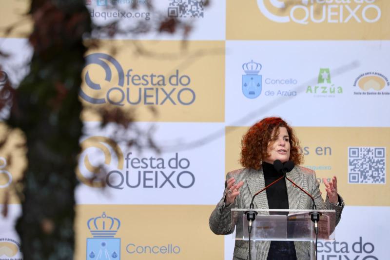 María Rivas resalta que la Festa do Queixo de Arzúa combina tradición y modernidad, cultura y economía, identidad e igualdad