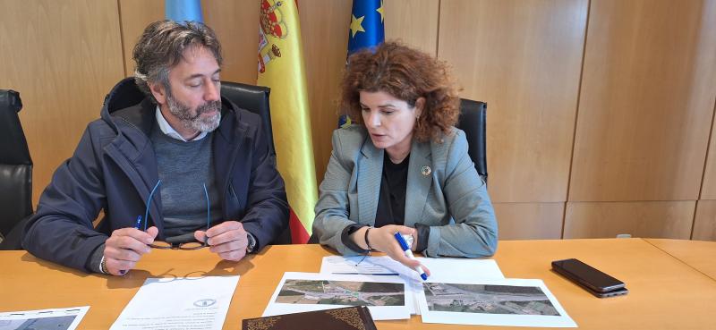 María Rivas repasa con el alcalde las inversiones hechas por el Gobierno de España en el ayuntamiento 