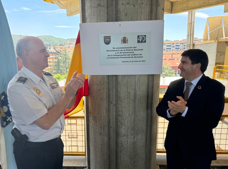 Pedro Blanco agradece a la Policía Nacional en Ourense los “miles de servicios” efectuados en las últimas cuatro décadas para garantizar la seguridad ciudadana y el progreso de la ciudad