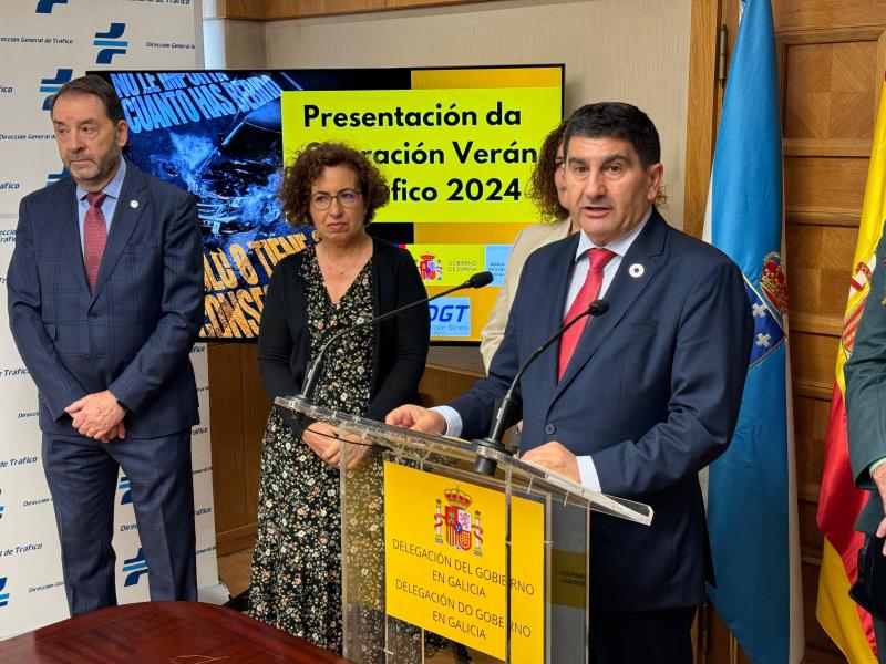 Pedro Blanco apela a la prudencia en el inicio de la Operación Verano de Tráfico en Galicia que priorizará la prevención de los excesos de velocidad y el consumo de alcohol en las carreteras 