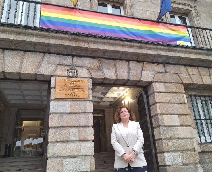 La subdelegada del Gobierno en A Coruña, María Rivas, se suma al día del Orgullo LGTBI+ 