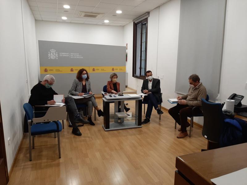La Delegació del Govern a les Illes Balears i el Consell de Mallorca se reuneixen amb les entitats de la carretera de la Serra de Tramuntana
