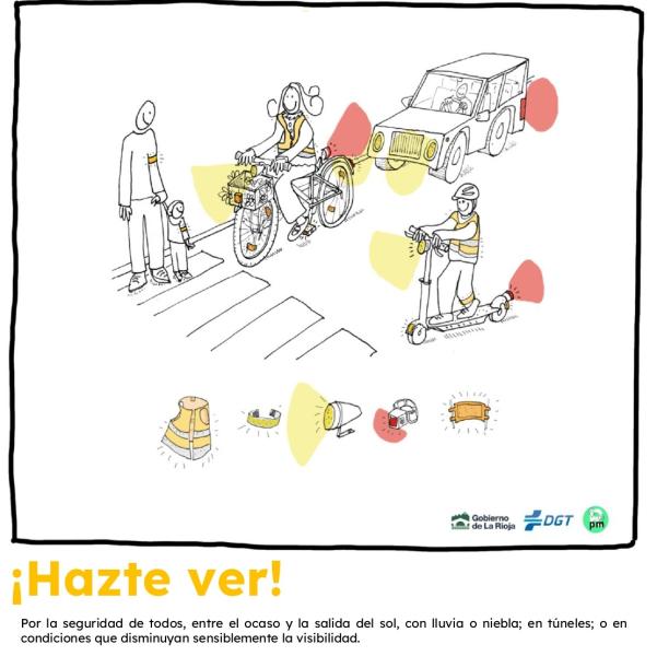 La campaña “¡Hazte ver!” concienciará sobre la importancia de mejorar la visibilidad en las vías públicas urbanas para evitar accidentes