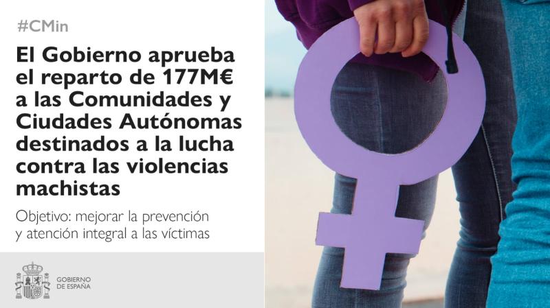 El Gobierno de España destina más de 3 millones de euros a La Rioja para luchar contra todas las formas de violencia machista