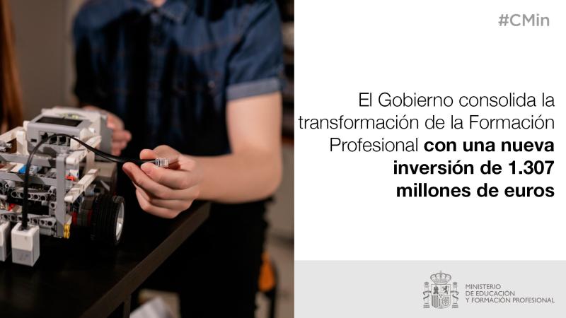 La Rioja recibirá más de 11,8 millones de euros para consolidar la transformación de la Formación Profesional