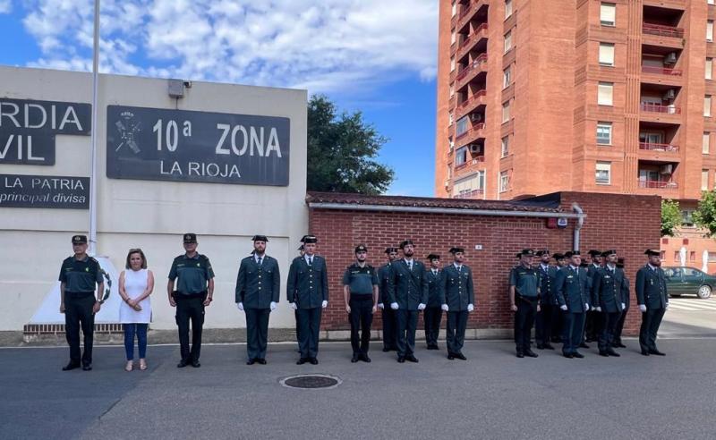 La 10ª Zona de la Guardia Civil en La Rioja se refuerza con 17 guardias civiles en prácticas