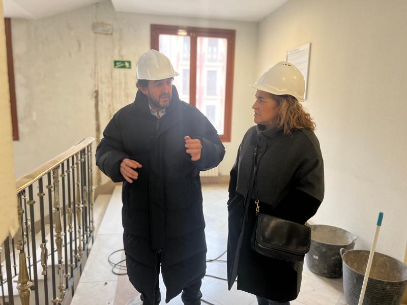 Arraiz Nalda anuncia que se están cumpliendo a buen ritmo los plazos del proyecto de rehabilitación del antiguo Palacio de Justicia
